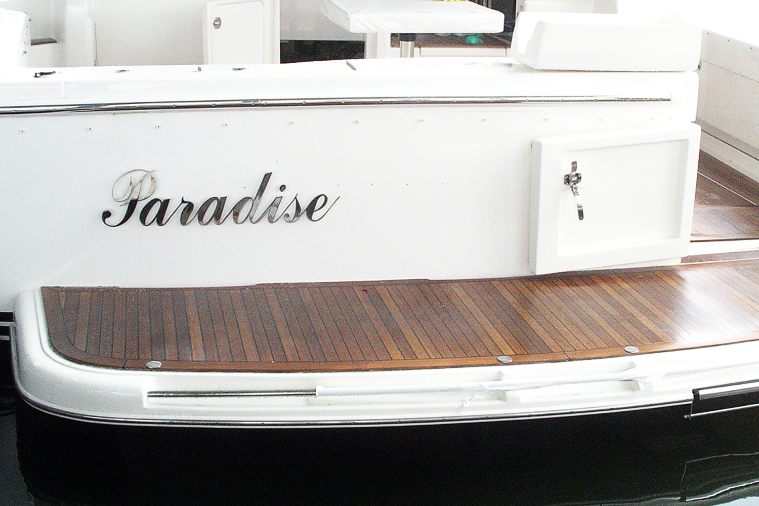 Stainless boat name and lettering