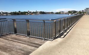 Brisbane Catalina Riverwalk, stainless steel balustrade
