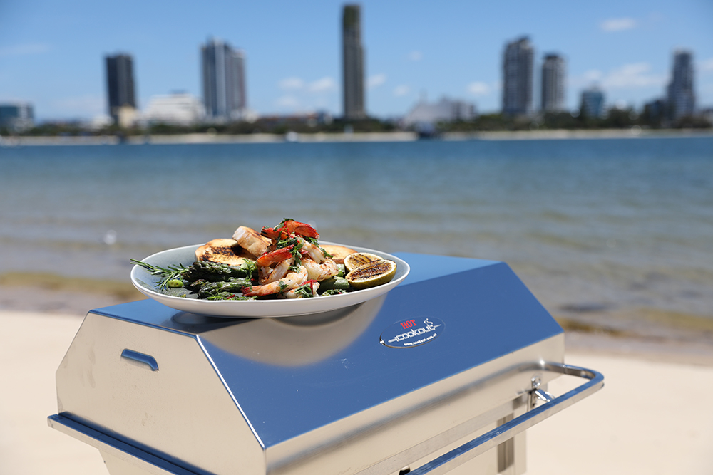 Portable Cookout BBQ stainless Beach Stand