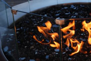 Add ambience to your home with a gas fire pit