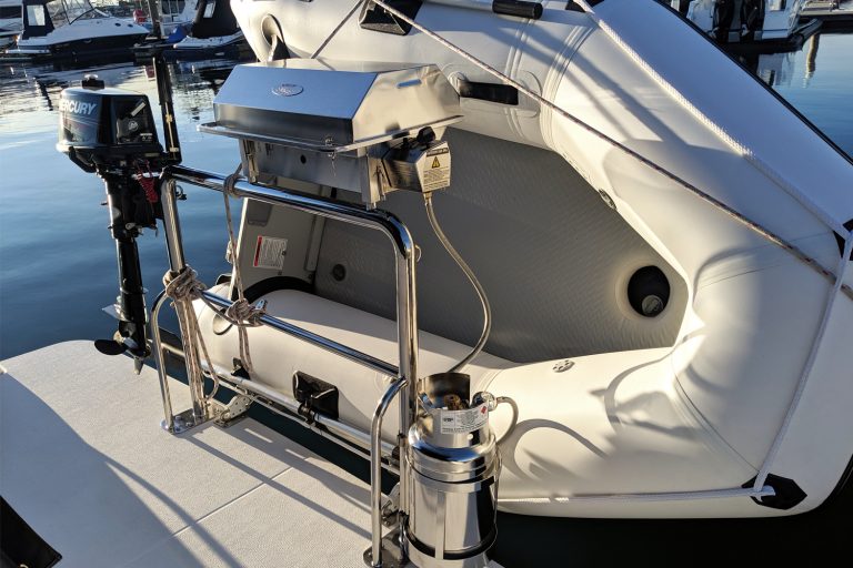 Accessories Stainless outboard bracket, dinghy snap davit mounts
