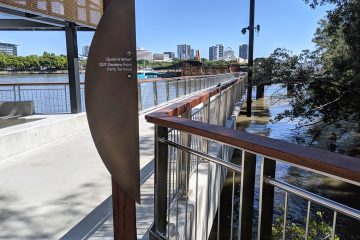 Queen's Wharf Brisbane stainless steel balustrade