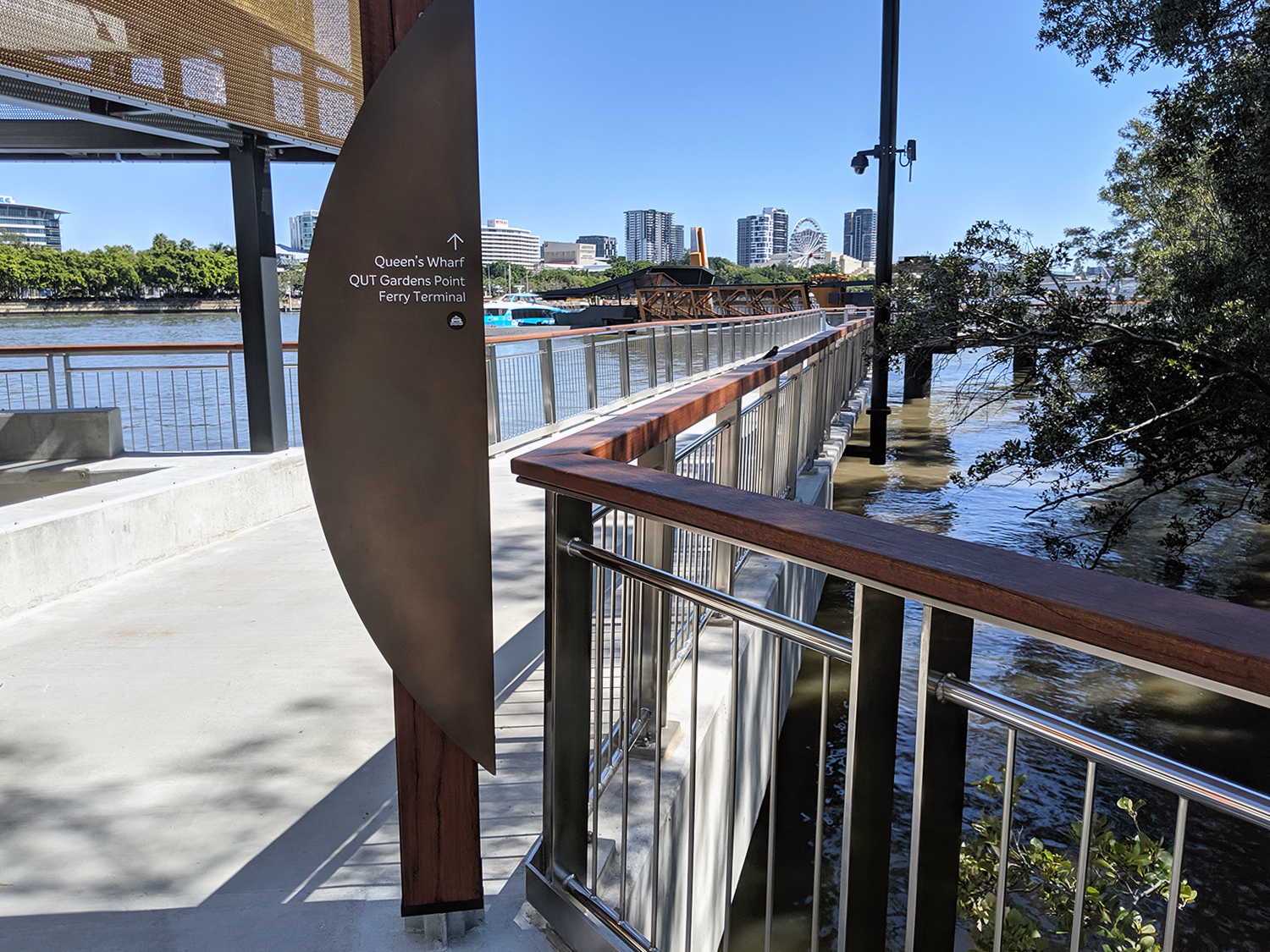 Queen's Wharf Brisbane stainless steel balustrade