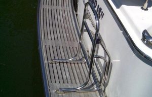 Stainless Accessories, Boat Swim Ladder on Duckboard