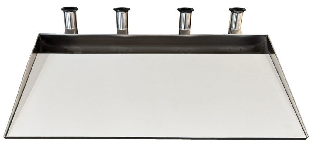 Southern Stainless Built Barracuda Bait Board with Holders